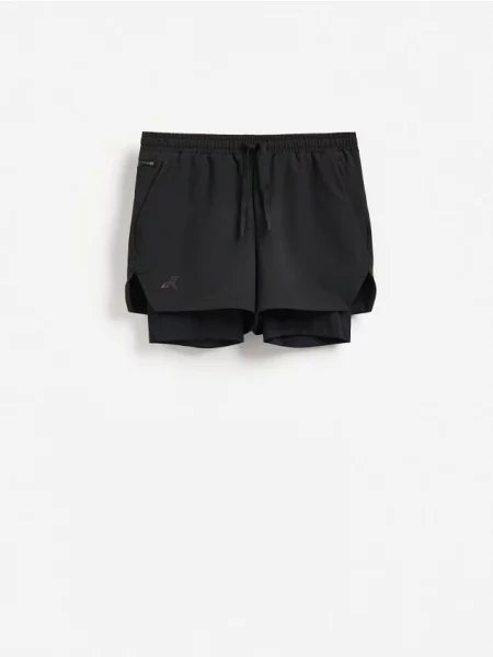 Reserved Pantaloni scurți sport negru