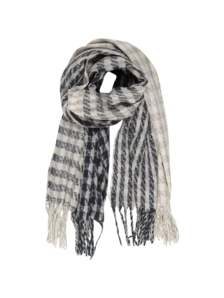 Fular Only în carouri negru