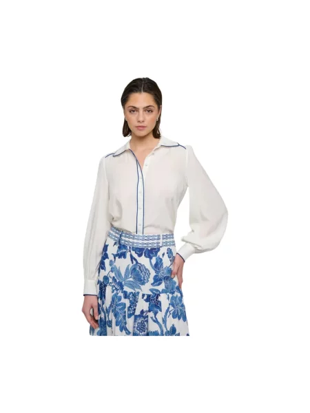 Jedwabna koszula Dea Kudibal biała