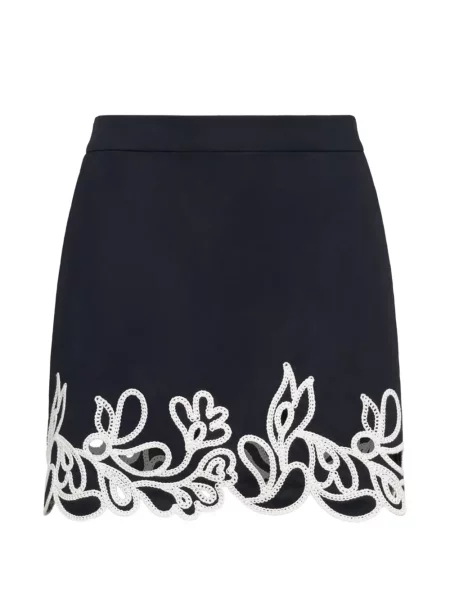 Fustă Cinq A Sept cu model paisley albastru