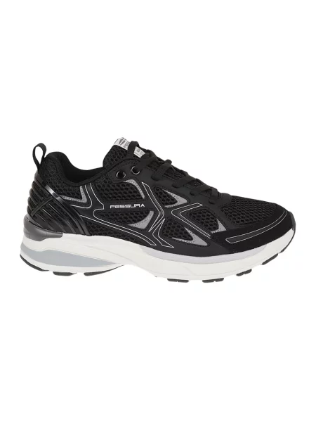 Sneakersy Fessura skórzane czarne