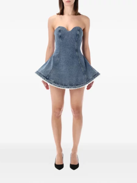 Rochie Magda Butrym din dantelă de costum albastru