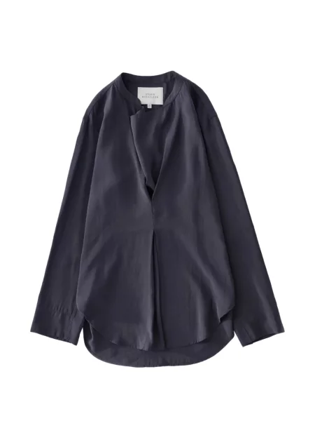 Top Studio Nicholson plisat gri