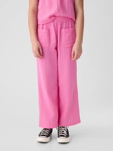 Pantaloni copii Gap roz