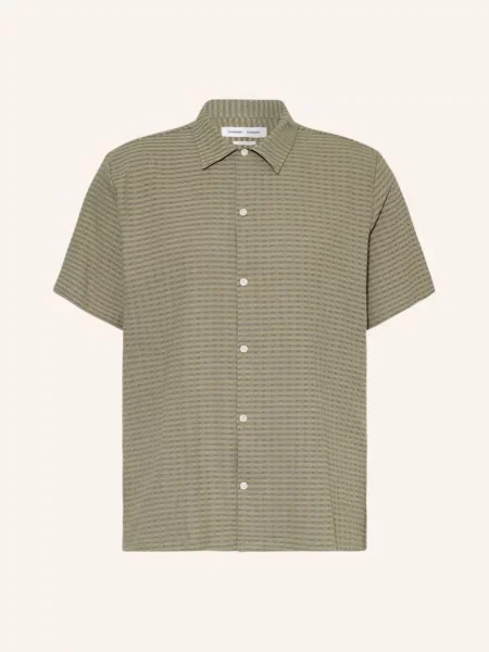 Samsøe Samsøe Košile S Krátkým Rukávem Avan Comfort Fit olivová