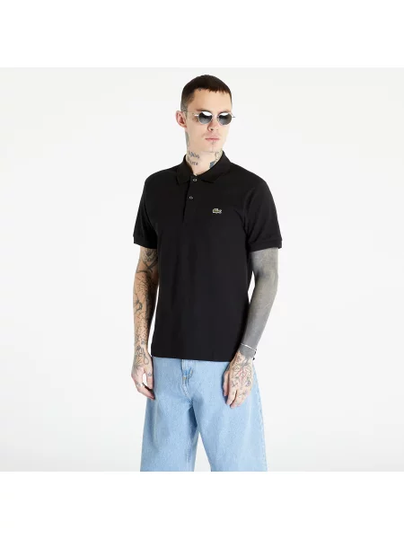 Koszulka polo Lacoste z krótkim rękawem czarna