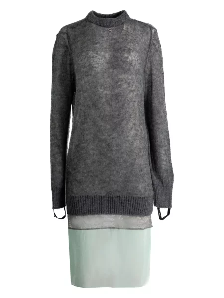 Rochie midi Coperni până la genunchi de costum gri