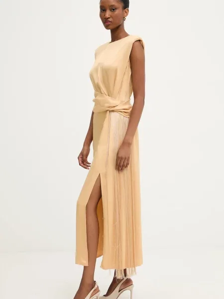 Answear.LAB rochie midi evazati galben