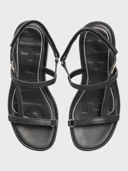 Кожаные босоножки Pepe Jeans черные