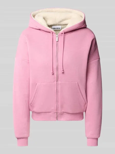 Bluza dresowa o kroju relaxed fit z mieszanki bawełny z podszewką z misia Review