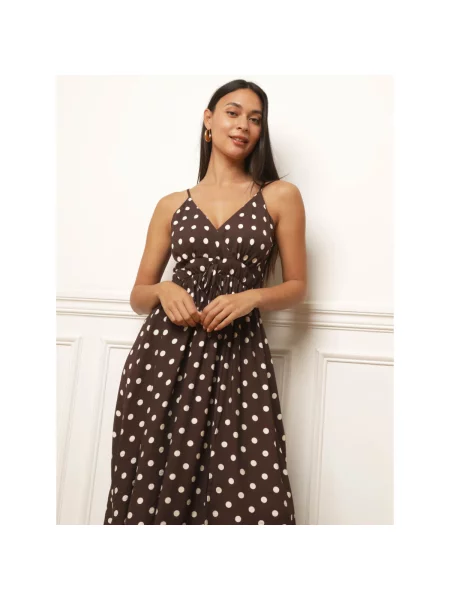 Haljina La Modeuse smeđa