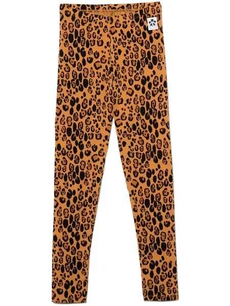 Legginsy dziecięce Mini Rodini brązowe