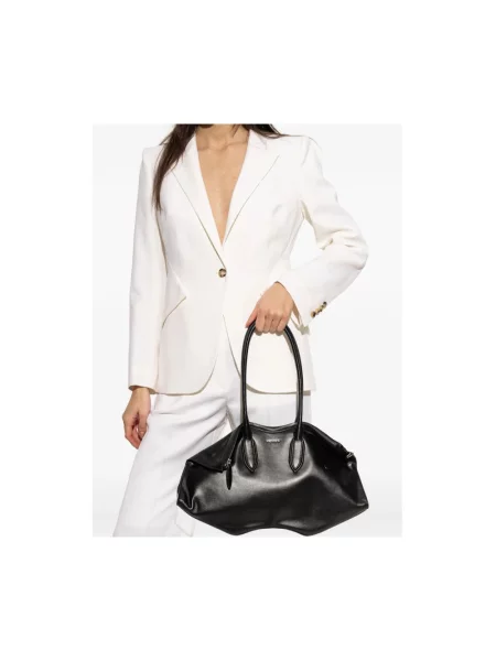 Torebka Alexander Mcqueen skórzana czarna