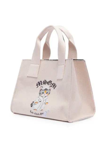 Geantă shopper Msgm cu imagine