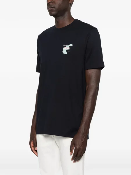 Tricou Boss cu imagine albastru