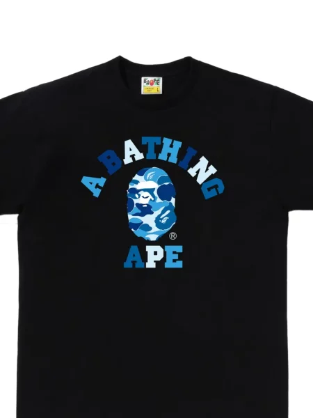 Tricou A Bathing Ape® cu imagine negru