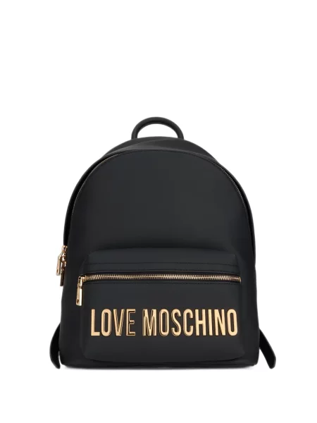 Rucsac Love Moschino cu autograf negru