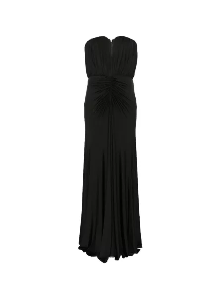 Rochie maxi Self-portrait din jerseu negru