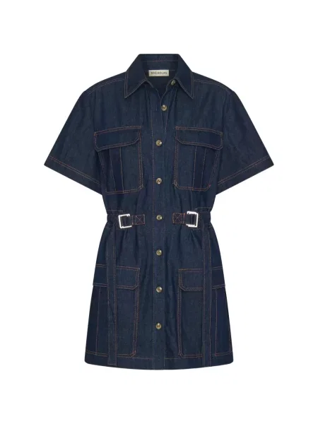 Mała mały sukienka mini Nicholas garniturowa niebieska