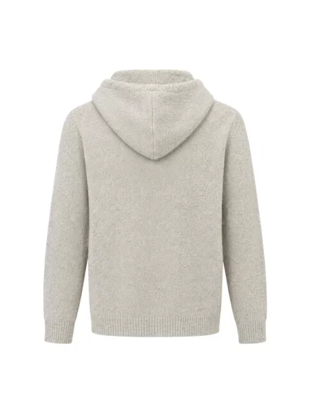 Bluza z kapturem Ferrante wełniana beżowa