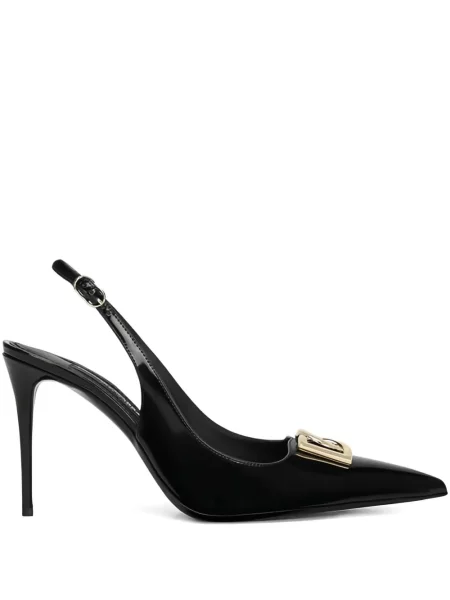 Pantofi cu toc Dolce & Gabbana slingback negru