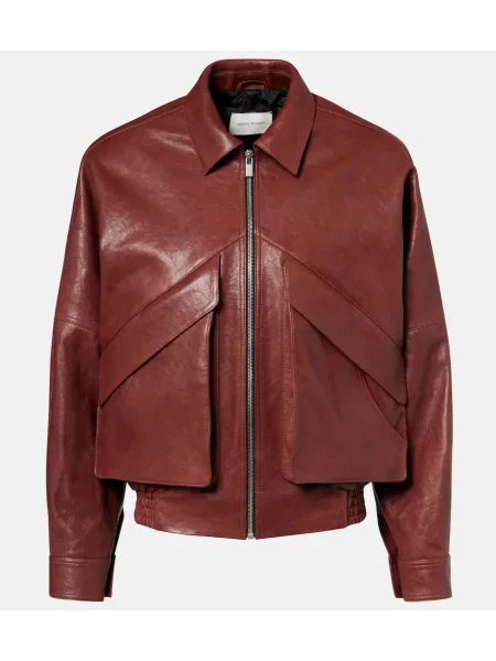 Geanta de piele Magda Butrym bordo