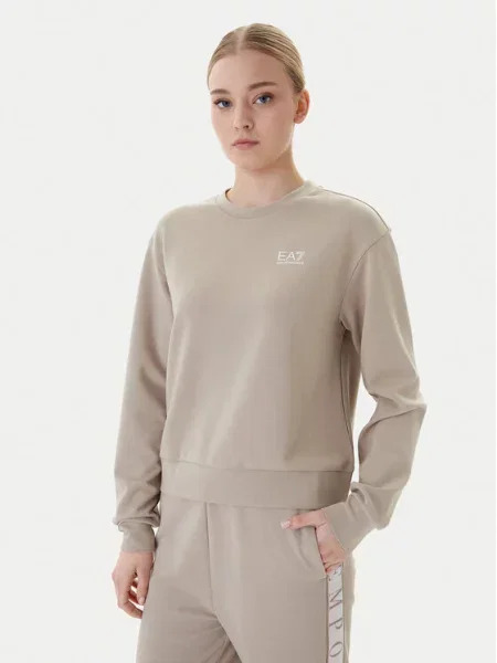 Костюмный спортивный костюм Ea7 Emporio Armani бежевый