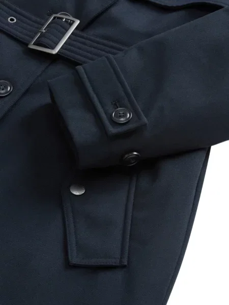Cu centură geacă parka Woolrich albastru