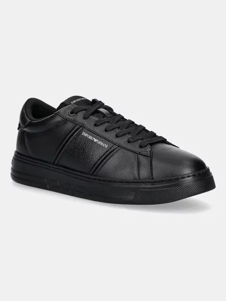 Emporio Armani sneakers din piele negru
