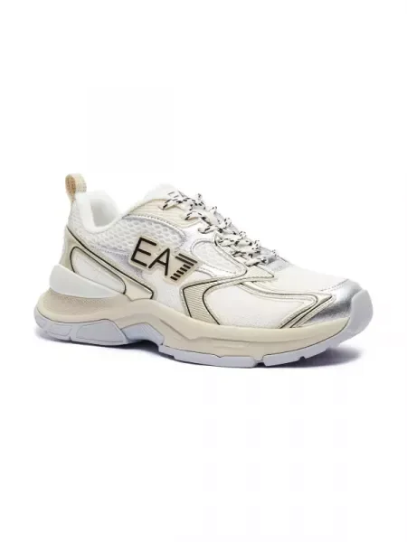 Sneakers cu adaos de piele