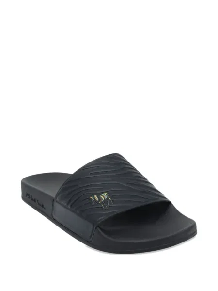 Papuci Ps Paul Smith cu model zebră negru