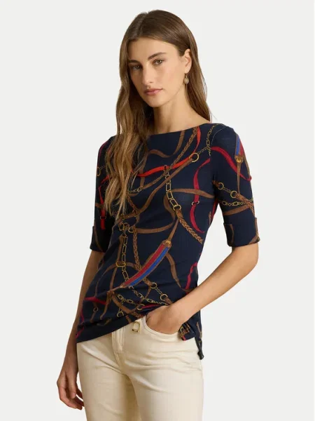 Tričko Lauren Ralph Lauren červená