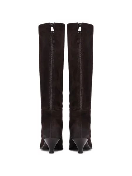 Botine Notabene din piele de căprioară maro