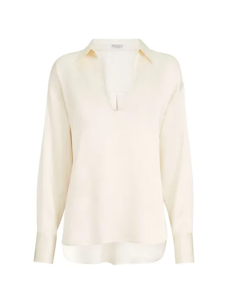 Bluză Brunello Cucinelli din satin