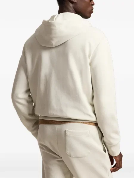 Satenske rukavice Polo Ralph Lauren s vezom s vezicama smeđa