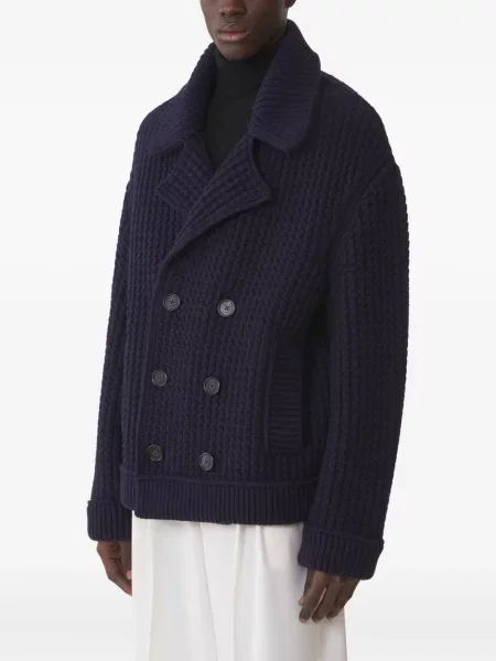 Cardigan Lanvin cu două rânduri de nasturi albastru