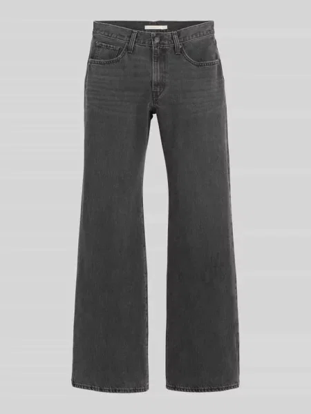 Jeansy o kroju loose fit z wpuszczanymi Model MIDDY LOOSE BOOT' Levi's czarne
