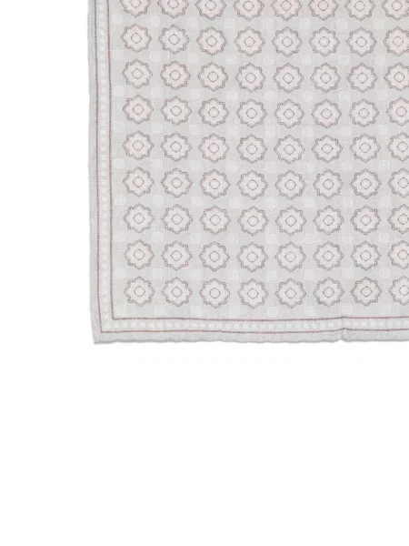 Fular Eleventy cu imagine cu imprimeu geometric gri