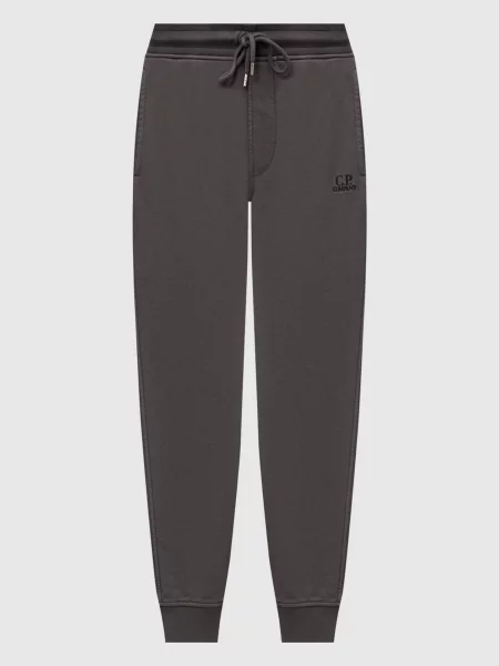 Спортивні штани з вишивкою логотипа C.p. Company сірі