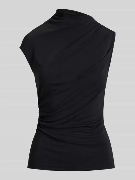 Top Lauren Ralph Lauren z kołnierzem czarny
