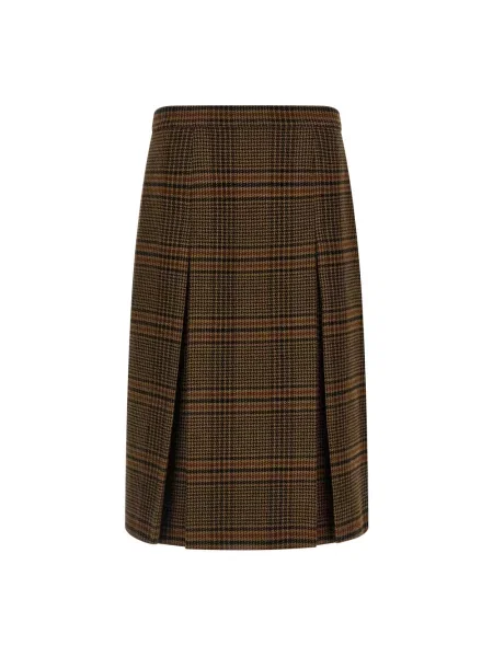 Spódnica Saint Laurent brązowa