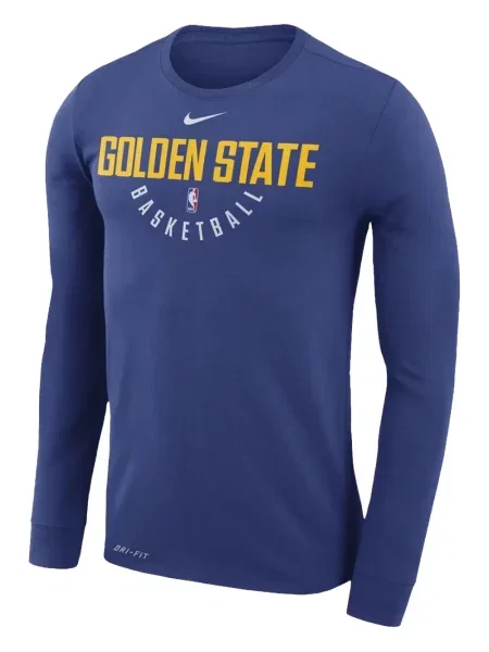 Bikerské tričko Nike s potiskem bez rukávů modré