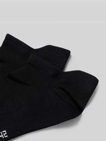 Skarpetki do biegania Summer w zestaw 2 szt. z prążkowanymi ściągaczami Snocks czarne
