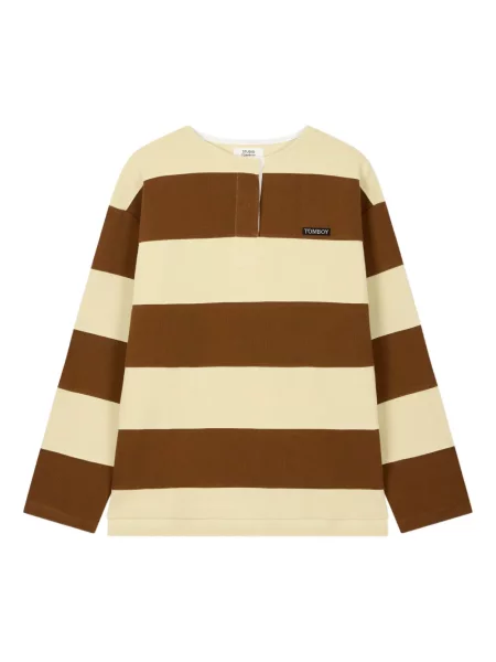 Tricou Studio Tomboy cu dungi maro