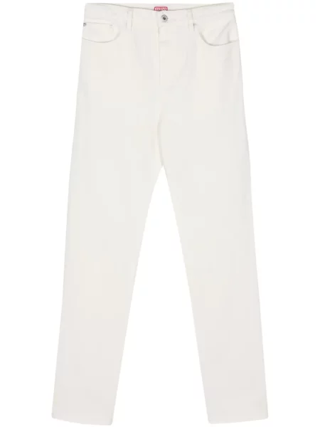 Blugi conici Kenzo alb