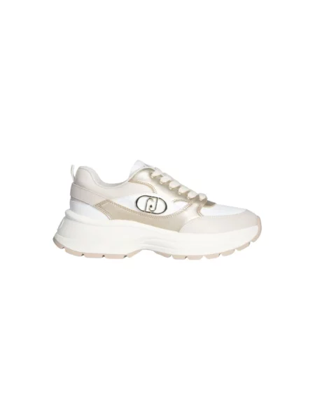 Sneakersy Liu Jo skórzane beżowe