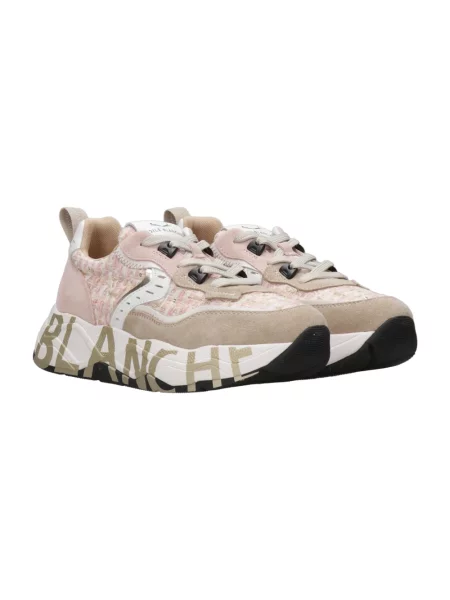 Sneakersy Voile Blanche skórzane różowe