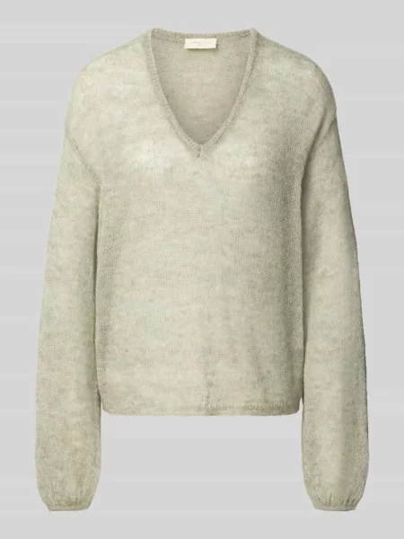 Sweter o kroju relaxed fit z domieszką wełny z alpaki model Dido' Free/quent