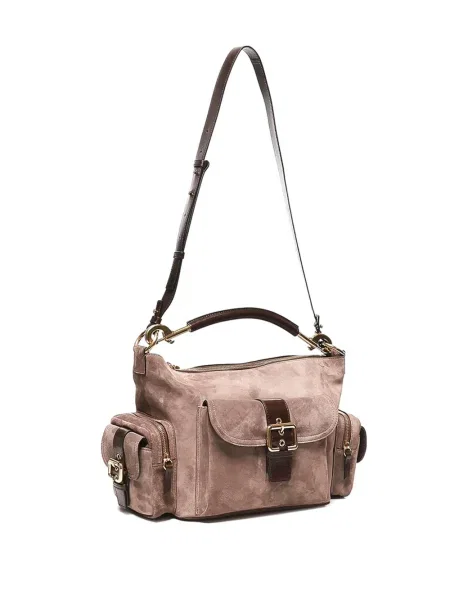 Body Chloé din piele de căprioară cu cataramă