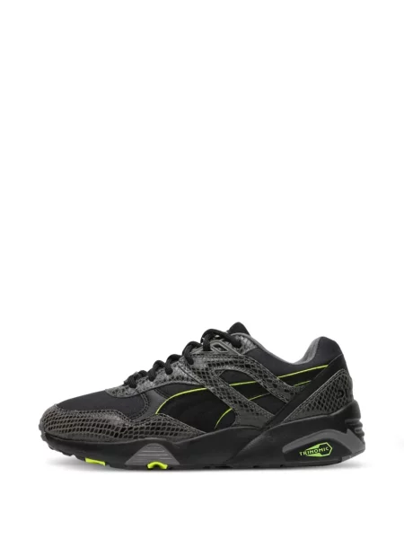 Sneakerși Puma R698 cu model piele de șarpe negru